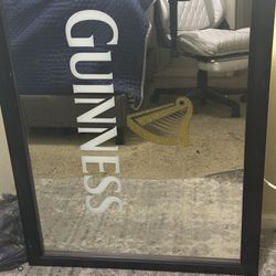 Large Authentic Guinness mirror 