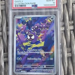 Gastly Illustration Rare
