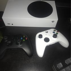 Xbox Series S With Two Controllers