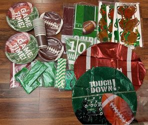 Football birthday party decorations supplies.