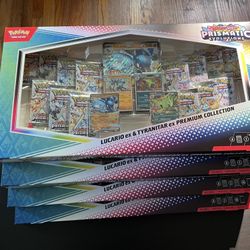 Prismatic Evolutions Lucario ex & Tyranitar ex Premium Collection