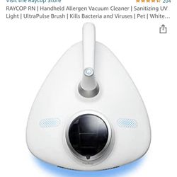 RAYCOP RN | Handheld Allergen Vacuum Cleaner | Sanitizing UV Light | UltraPulse Brush New Open Box