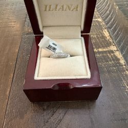 Engagement Ring - 💯 Real/ With Diamonds White 18kt Gold