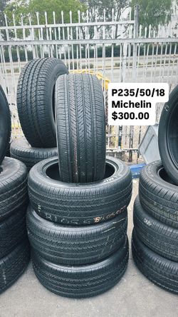 SET OF FOUR TIRES MICHELIN 235/50/18 