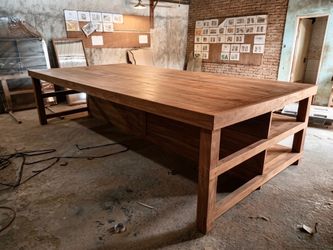 Solid Teak Table/ kitchen island