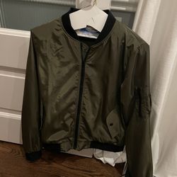 Army Green Bomber Jacket