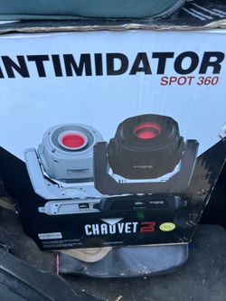 2 moving head dj lights Chauvet DJ Intimidator Spot 360