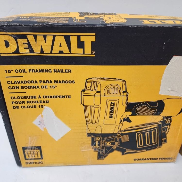 Dewalt Dwf83c 15 Coil Framing Nailer Nail Gun for Sale in Orlando FL OfferUp