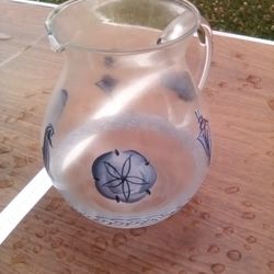 Glass Nautical Pitcher 