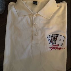 Vintage Las Vegas Hilton - Royal Flush - 2 Mens Polos