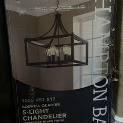 New  5-L Pendant Matte Blk $50
