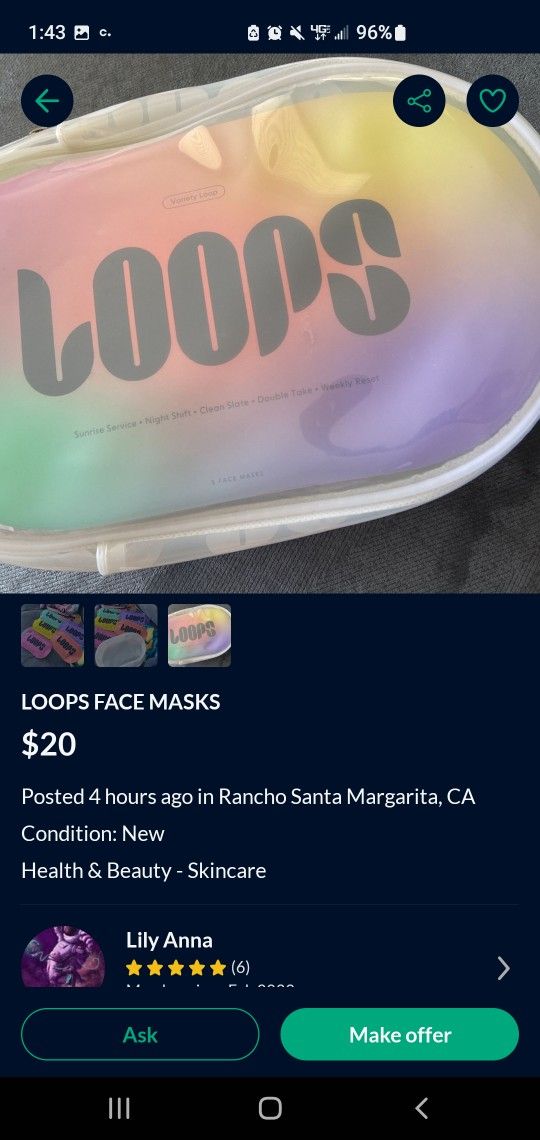 Loops Face Mask