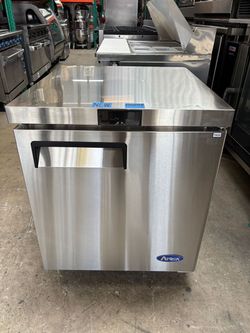 NEW 27" Under Counter Freezer Atosa MGF8405GR 1 Door Stainless Steel NSF Cooler On Wheels #5401-SD