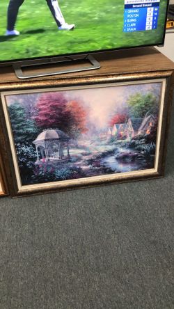 Nikki Boehme Gazebo Village Framed