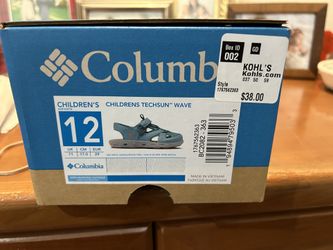 Size 12 Columbia Techsun Wave Girls' Water-Resistant Fisherman Sandals