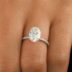 Hidden Halo Engagement Ring 