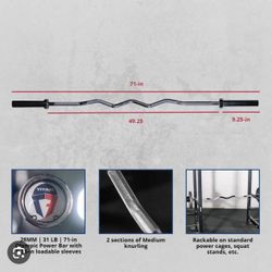 Titan Fitness Rackable EZ Curl Bar