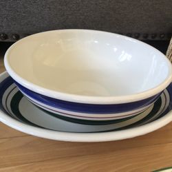 Matching Serving Platter & Bowl