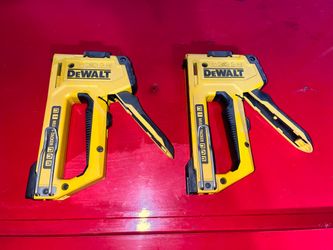 Pair of DEWALT Multi-Tacker Staple Guns