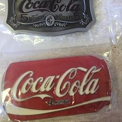 Coca cola belt buckles $35 each. See all pictures.  SHIPPING AVAILABLE 