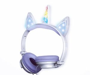 Easter Unicorn LED Kids Headphones