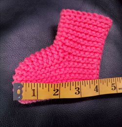 Baby Socks Hand Knitting  Foot Warmers Size  0  -9month