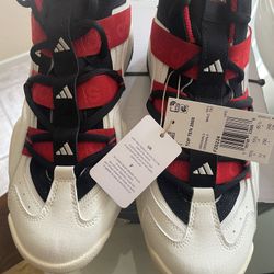 Adidas Size 11 Top Ten 2000 Off White Team Collegiate Red