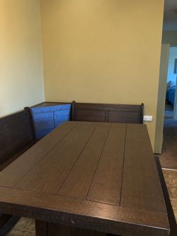 3-Piece Corner Breakfast Nook Dining Set – $550 OBO