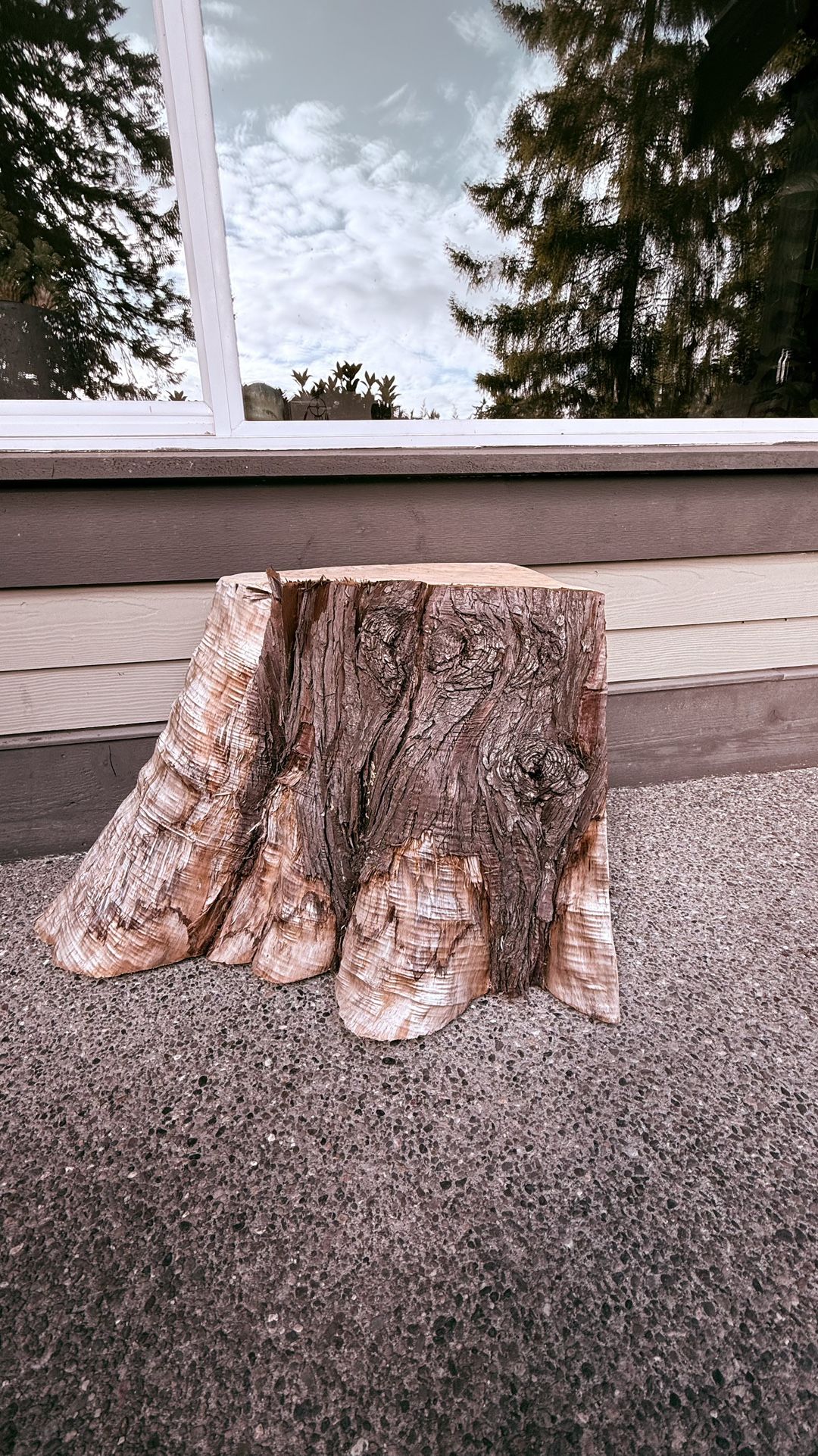 Rustic Solid Wood Side Table