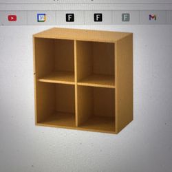 IKEA Yellow Cube Shelves 