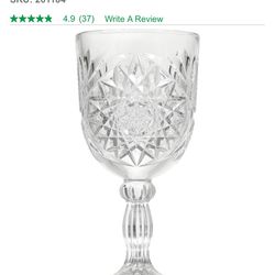 110 New Dollar Tree Clear Glass Goblets $50 OBO