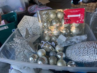 Silver Christmas decor