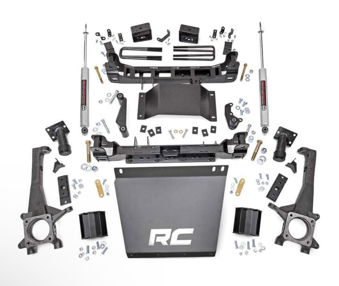 Rough Country 4" Suspension Lift Kit with N3 Shocks for Toyota Tacoma 2WD/4WD (2005-2015) - Fits up