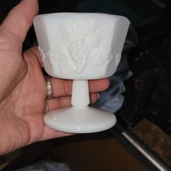 Milk Glass Goblet