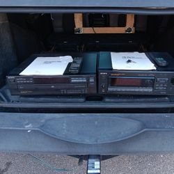 Vintage Sony Receiver And Cd Player Works