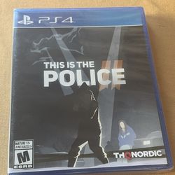 This is the Police 2 - Sony PlayStation 4 PS4 New Sealed