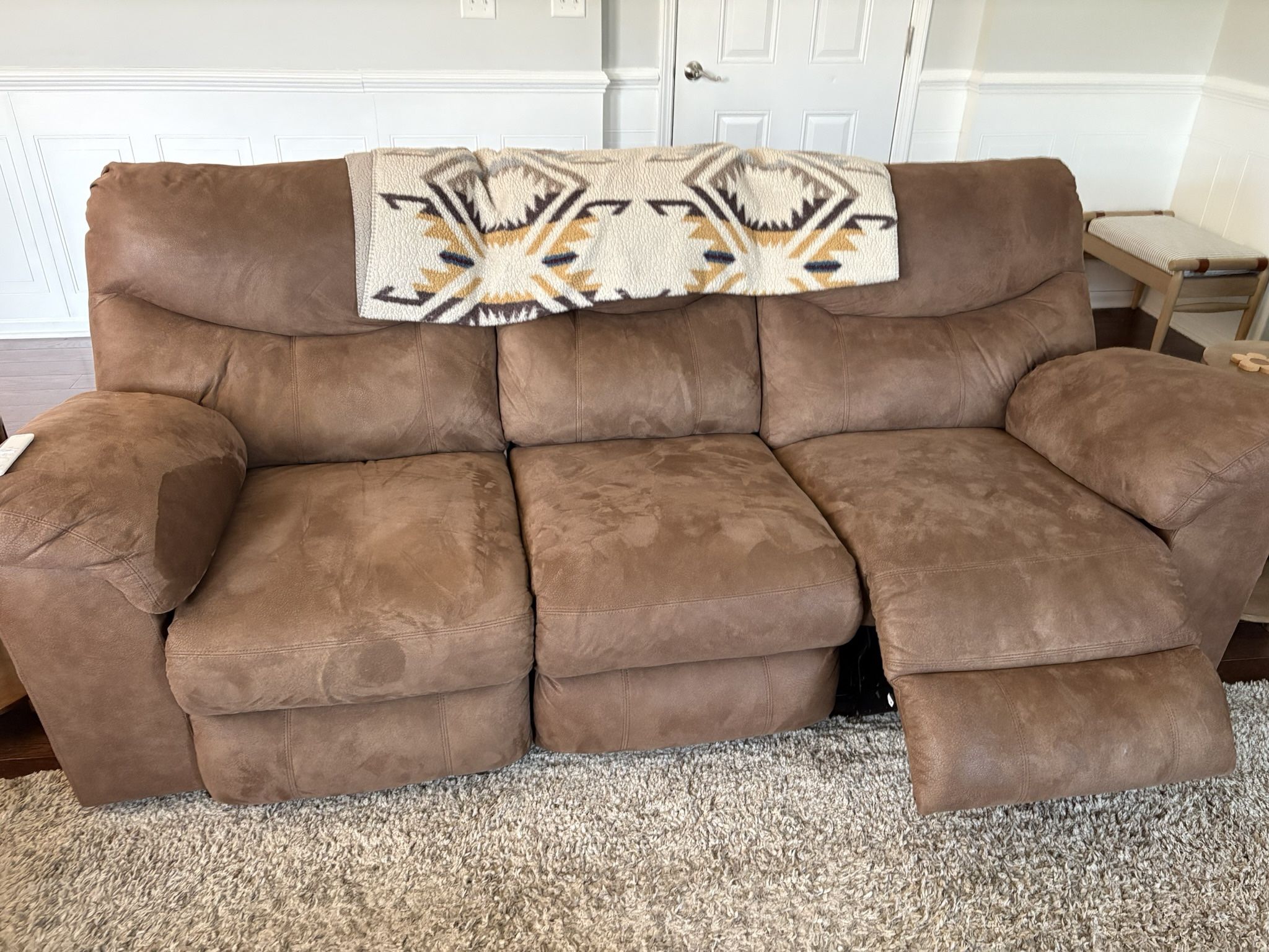 Power Reclining Couch And Love Seat