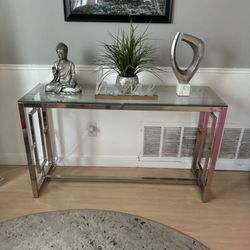 Glass Console Table 