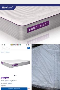 King Size 🔥Display Mattress Purple Hybrid 2 King