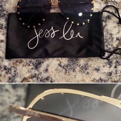 Jess Leah Studded Aviator Sunglasses