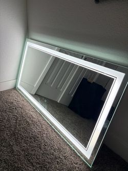 Large LED Backlit Vanity Mirror