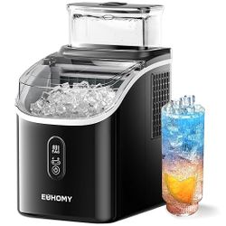 EUHOMY Tile SE Portable Cube Ice Maker Countertop - 1.5L Extra Large Water Tank, Adjustable Ice Thickness , Scheduled On/Off Timer, Auto-Cleaning