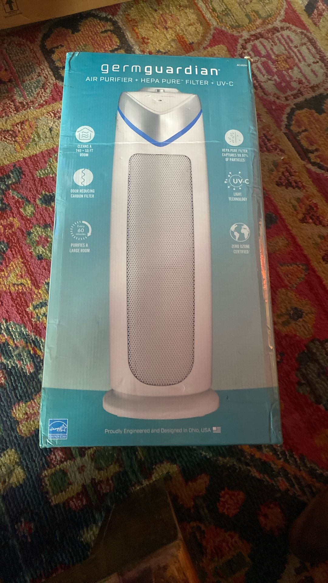 Germ Guardian, Air Purifier, Hepa Pee Filter UV-C