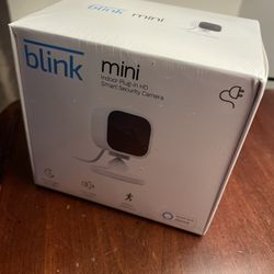 Blink Mini Indoor Plug In HD Smart Security Camera 