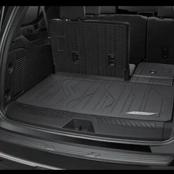 2021-2024 Suburban Integrated Cargo Liner (contact info removed)1 Jet Black w/ Chevrolet Script