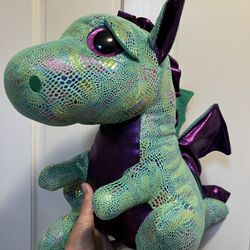 Larger Stuffed Sparkly Dragon- Large Size-cute Halloween Gift