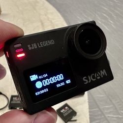SJ6 action camera by SJCAM w/ 3 batteries & accessories - $125