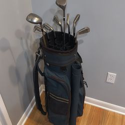 Bag of golf clubs