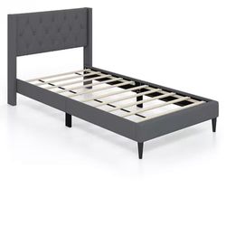 Twin Size Upholstered Headboard + Mattress