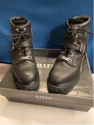‘New, Price Firm, Born to Ride’ Skelton Face Ladies Boots